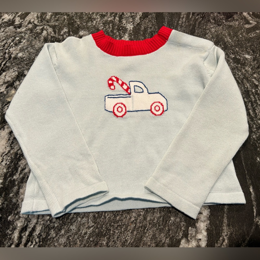 Christmas themed/candy cane boys sweater